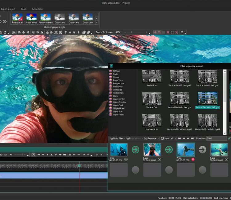 Professional video editing software